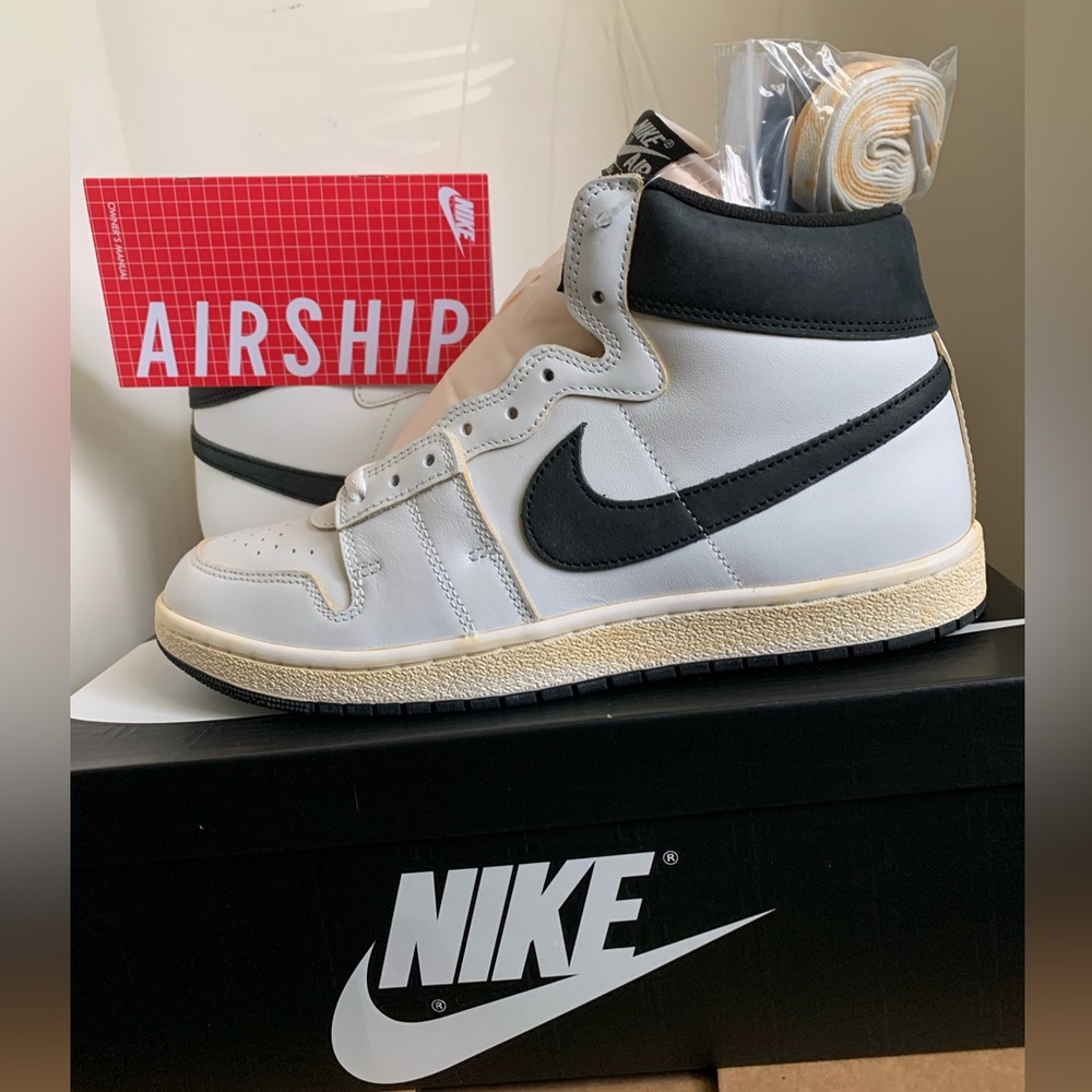 Jordan Air Ship PE SP x A Ma Maniere Summit White/Black DX4976-100 Men’s Sz 12